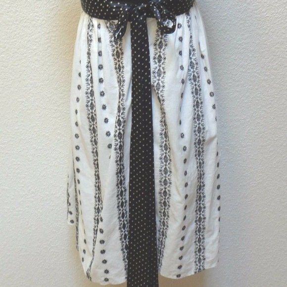 👁️3 for $20 HALTER BLACK & WHITE SILK DRESS - Picture 6 of 6